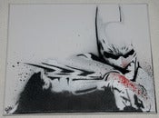 Image of Toile Batman Pochoir / Batman Stencil Canvas
