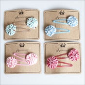 Image of Horquillas con flor de tela