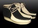 Image of Black & Natural Sand "Cookies & Cream" Custom Dyed Wallabee Clarks Boot