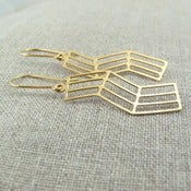Image of vermeil bent earrings