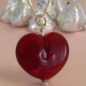 Image of red heart pendant