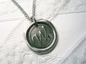 Image of Mini Wax Seal Pendant with Crystal Embellishment