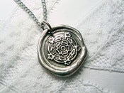 Image of Tudor Rose Wax Seal Necklace By Ritzy Misfit