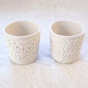 Image of Two Porcelain Lace Lights 