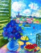 Image of Blue Anenomes, French Window
