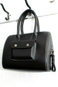 Image of Handmade leather bag - BLACK - CUSTOM ORDER