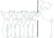 Image of 'Army of Pigs' A4 Print