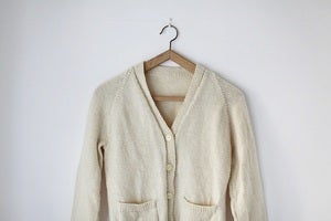 Image of 1950s cream skinny cardigan {SOLD}