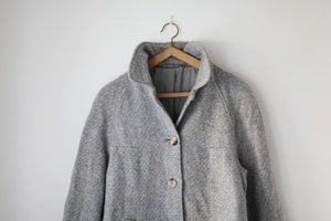 Image of 1970s grey wool coat {SOLD}