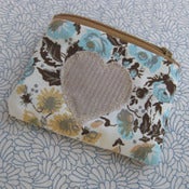 Image of Heart patch coin purse