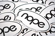 Image of +|LIMITED PRINT|+ nope Speech Bubble sticker