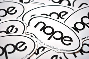 Image of +|LIMITED PRINT|+ nope Speech Bubble sticker