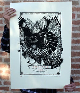 Image of GRIEVED "record release" print LTD to 33