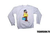Image of TI$A BLUE MCM BEAR SWEATSHIRT
