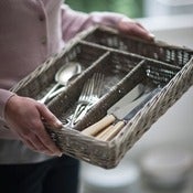 Image of Daisy Hardcastle Wicker Cutlery Tray