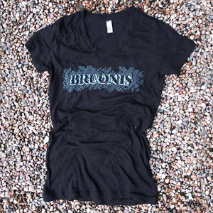 Image of BRUONIS HALFTONE VEE - BLACK/AQUA