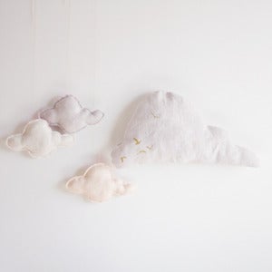 Image of Cloud Cushion - Grey-Lavender
