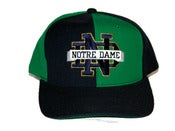 Image of Vintage Notre Dame "Pinwheel" Snapback hat by STARTER  