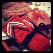 Image of Chevron Fingerless Gloves