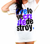 Image of Live Love Create Destroy Unisex Shirt