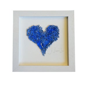 Image of Signed Sky Blue Pâte de verre Frame