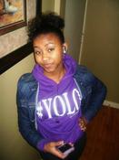 Image of PURPLE #YOLO HOODIE