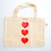 Image of Red Love Heart Tote - Large