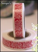 Image of Bianca Floral Scroll Washi Tape - Japanese Masking Tape - 15mm x 15m