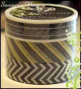 Image of Sampson Collection 3 Set - Japanese Masking Tape - 3 rolls 15mm x 15m
