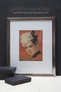Image of 2nd vintage mounted magazine cover Para Ti
