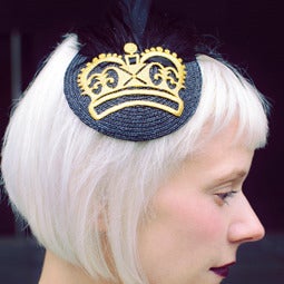 Image of Crown Feather Fascinator