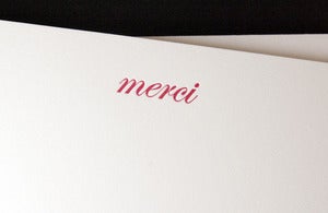 Image of Merci Notecards