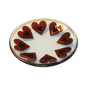 Image of Circle of Heart in Heart Round Dish