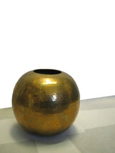 Image of Hammered Brass Vase