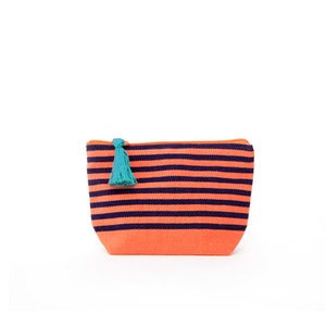 Image of Small Tassel Bag Melon/Navy 
