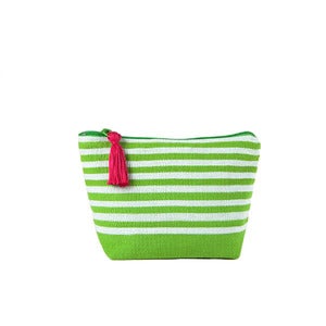 Image of Small Tassel Bag Lime/White