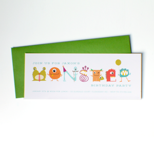 Image of monster invitations