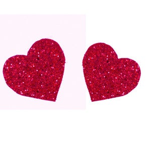 Image of Loverdose: Glitter Heart Bobby Pin Pair