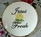Image of Jesus Freak plate