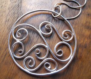 Image of Sterling Silver Wave Necklace