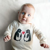 Image of Penguin Long Sleeve Organic Onesie/Tee