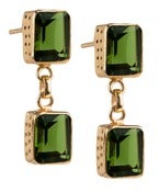 Image of Kara Ackerman <i> Judie <i/> Emerald Cut 2 Drop Peridot Earrings