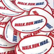 Image of Walk.Run.Wag. Bumber Sticker