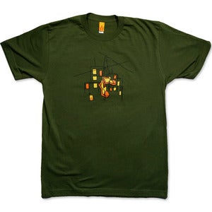 Image of HUNG SHOES - men’s olive t-shirt