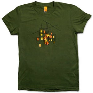 Image of HUNG SHOES - women’s olive t-shirt