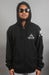 Image of True Navigators Black Zip-Up Hoodie