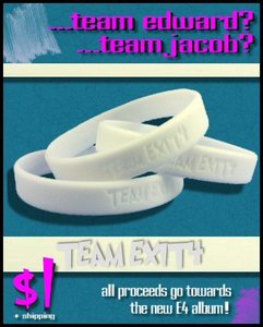 Image of 'Team Exit4' Silicone Wristband