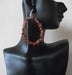 Image of Semi-Precious Stoned Looped Ear-Rings