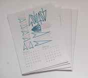 Image of 2012 letterpress calendar- ON SALE