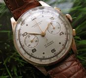 Image of VINTAGE CHRONOGRAPHE SUISSE 18K SOLID ROSE GOLD - SOLD!